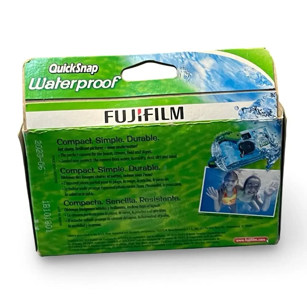 Fujifilm QuickSnap Waterproof 27 Exp Disposable 35mm Film Camera 2023 One Time